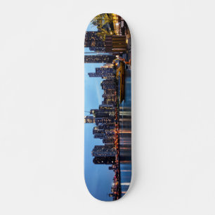 Natt vid marinpiren mini skateboard bräda 18,5 cm