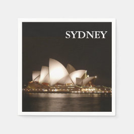 Natt vid Opera Cocktail Napkin Pappersservett