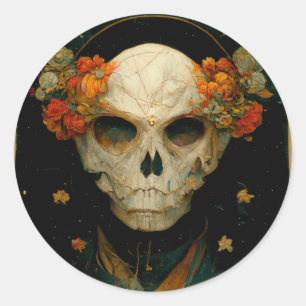 Natt Warlock Fantasy Runt Klistermärke
