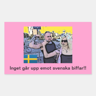 Natta och Kent (Sverige): Stickers Rektangulärt Klistermärke