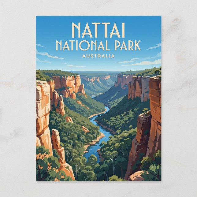 Nattai nationalpark Australien Vykort (Framsida)