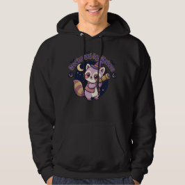 Nattaktiv av naturen - Söt häxliknande tvättbjörn Hoodie