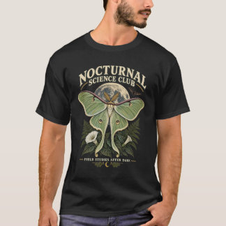 Nattaktiv Vetenskapsklubb Luna Moth Entomologi T Shirt