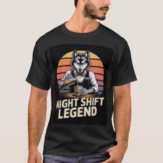 Nattarbetande Legendarisk Bartender T-Shirt