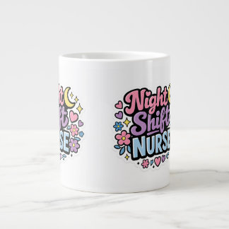 Nattarbetande Sjuksköterska Nyckelring | Söt Sjuks Jumbo Mugg