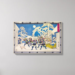 Nattattack Utagawa Hiroshige Canvastryck