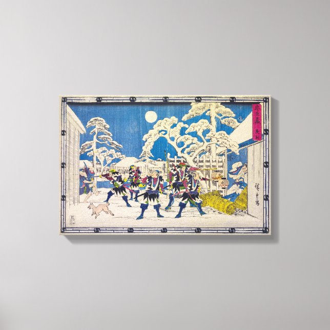 Nattattack | Utagawa Hiroshige | Canvastryck (Framsida)