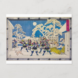 Nattattack Utagawa Hiroshige Vykort