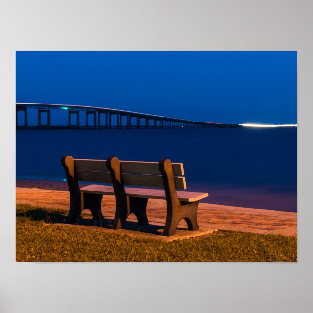 Nattbänkinbjudan till sittplatsen poster (Framsidan)