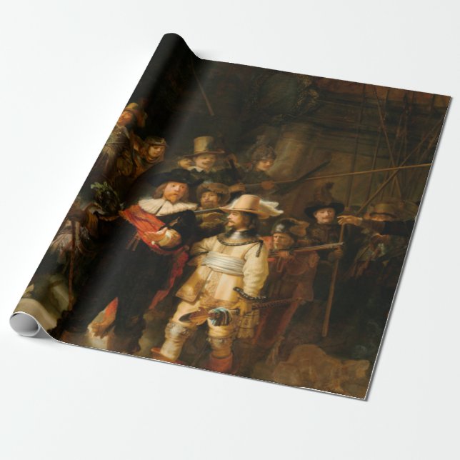 Nattbevakning av Rembrandt Presentpapper (Utrullad)