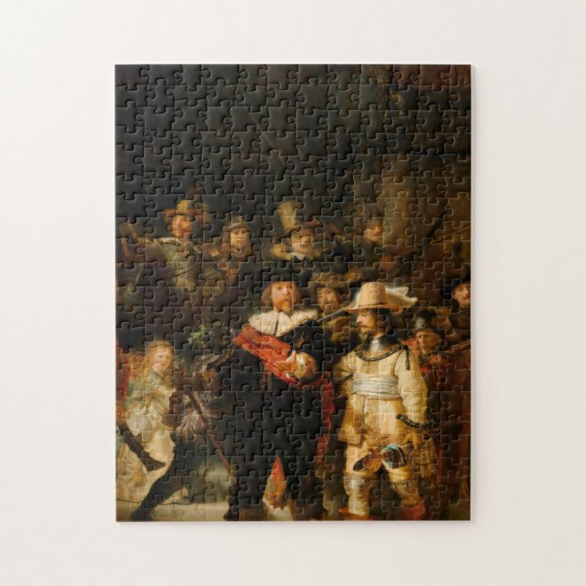 Nattbevakning av Rembrandt Pussel (Vertikal)