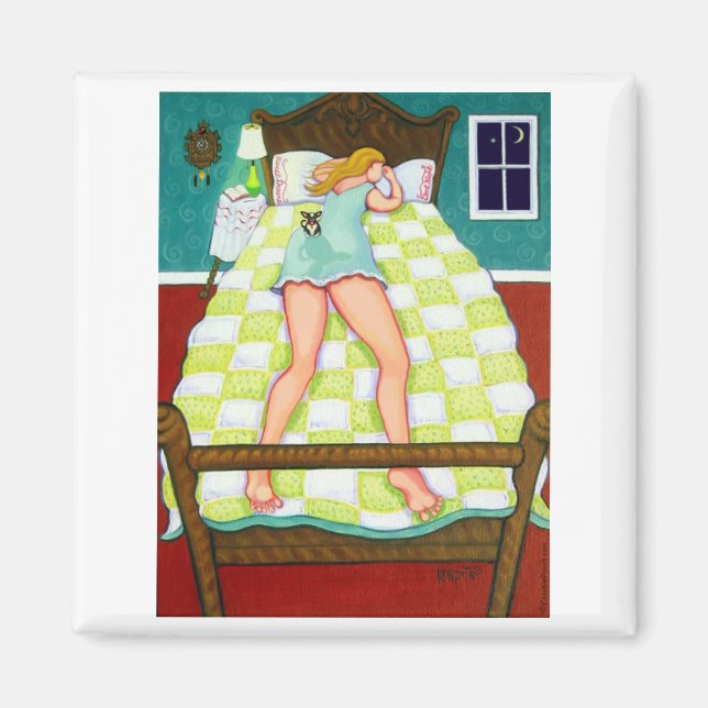 Nattbevakning - Chihuahua i tjänst Magnet (Framsidan)