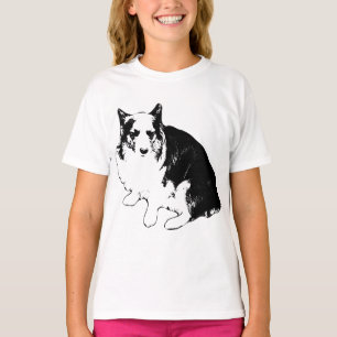 Nattbevakning Corgi Linjer T Shirt