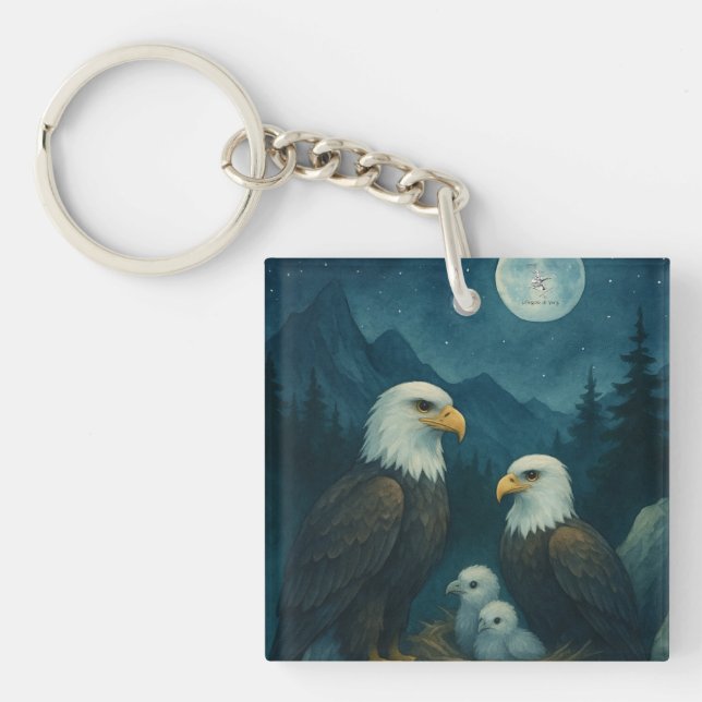 Nattbevakning - Eagle-familjen under stjärnorna (Framsidan)