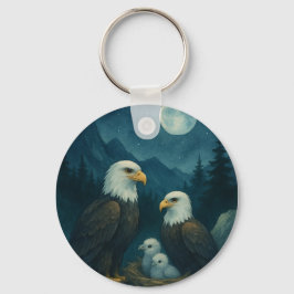 Nattbevakning - Eagle-familjen under stjärnorna Nyckelring