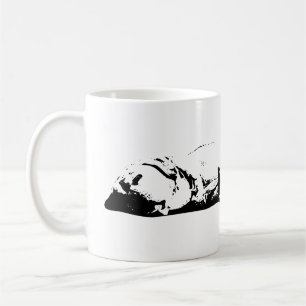 Nattbevakning, lätt andetag kaffemugg