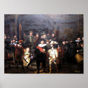 Nattbevakning - Rembrandt Poster