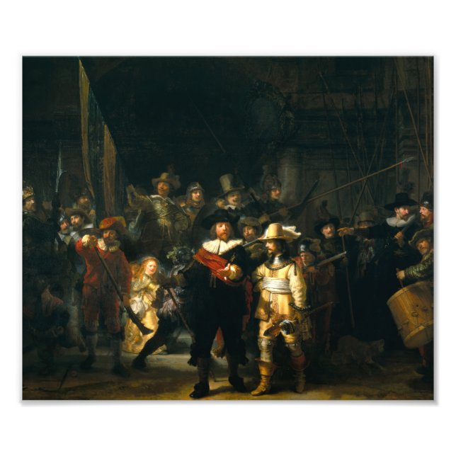 Nattbevakningen - Rembrandt Fototryck (Framsidan)
