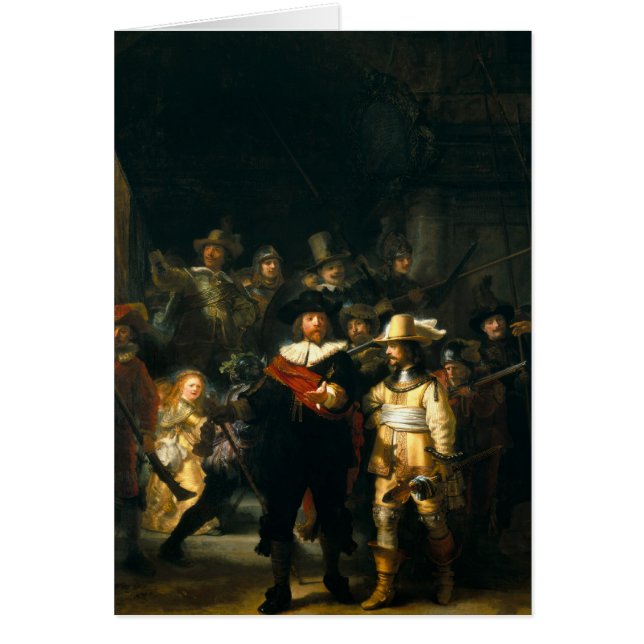 Nattbevakningen - Rembrandt OBS Kort (Framsidan)