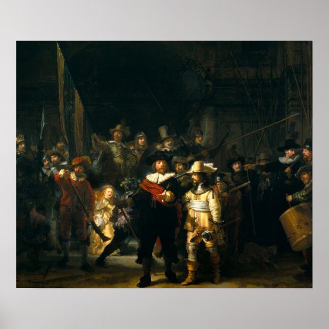 Nattbevakningen - Rembrandt Poster (Framsidan)