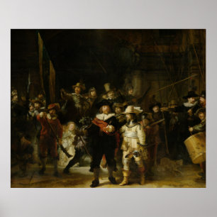Nattbevakningen, Rembrandt van Rijn Poster