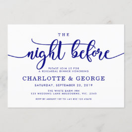 Nattblått natten före inbjudan