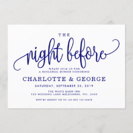 Nattblått natten före inbjudan