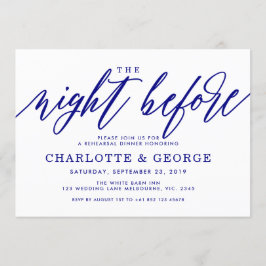 Nattblått natten före inbjudan