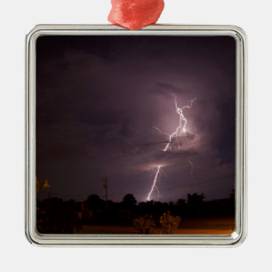 Nattblixt Storm moln Julgransprydnad Metall