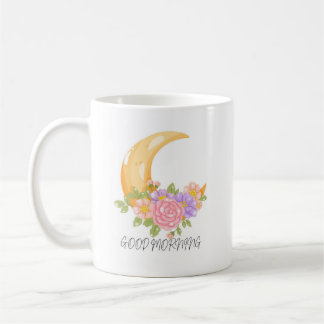 Nattblommande blommor kaffemugg