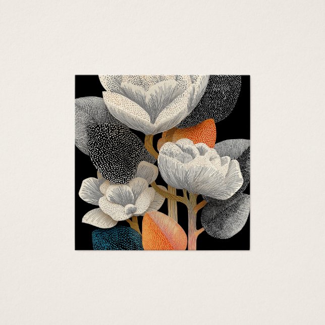 Nattblomning på den röda planeten #4 fyrkantigt visitkort (Framsida)