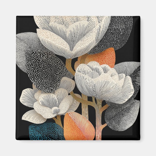 Nattblomning på den röda planeten #4 magnet (Framsidan)