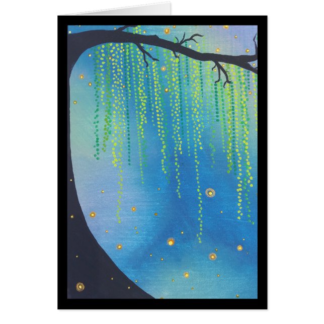 Nattburkar och blixtnedslag Kryp- Sång på sol 8:7- Hälsningskort (Framsidan)