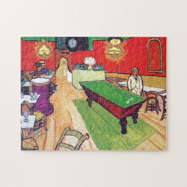 NattCafe i Arles av Vincent Van Gogh Pussel (Horisontell)