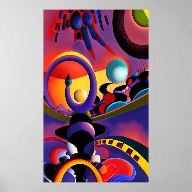 Nattchauffören Ken Gage Surrealism Poster (Framsidan)