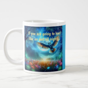 Nattdag Uggla och morgondag, helgdagar Jumbo Mugg