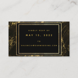 Nattdagar i Granite & Guld Bröllop Online OSA kort