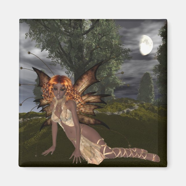 Nattdesign 1 - Fantasy Fae Magnet (Framsidan)