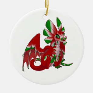 Nattdrake Julgransprydnad Keramik