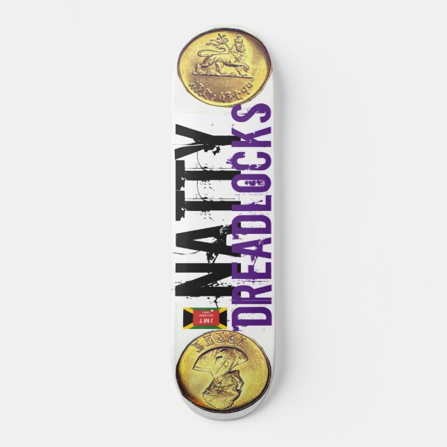 NATTDREADLOCKS-SKATTSKYDD MINI SKATEBOARD BRÄDA 18,5 CM (Framsida)