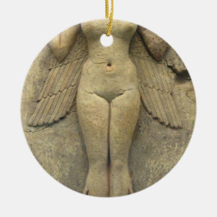Nattdrottning - Burney Relief Lilith Julgransprydnad Keramik