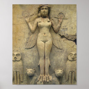 Nattdrottning - Burney Relief Lilith Poster