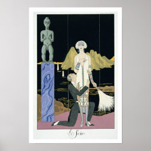 Natten, 1925 (pokör print) poster