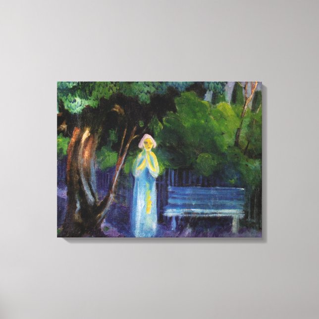 Natten av Aksel Johannessen Canvastryck (Framsida)