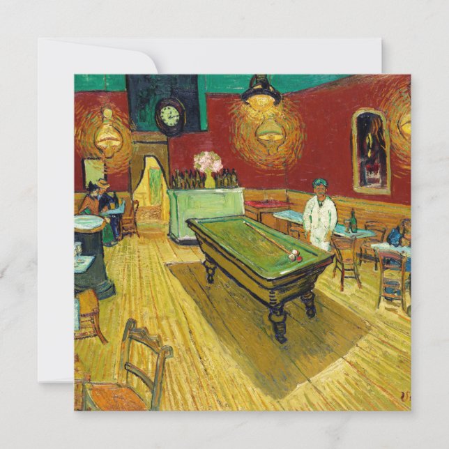 Natten Cafe - Vincent van Gogh Painting Art Kort (Framsida)