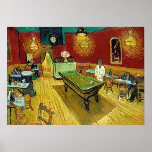 Natten Cafe - Vincent van Gogh Painting Art Poster