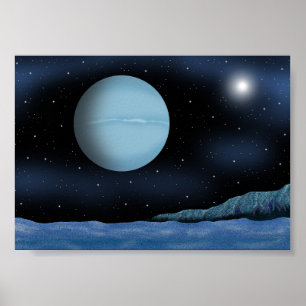 Natten då den blå planeten lyser. poster