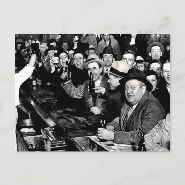 Natten då förbudet upphörde vykort (Framsida)