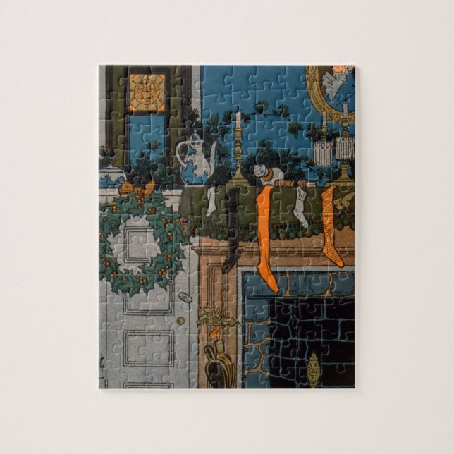 Natten för jul av Denlow, 1903 (färg Pussel (Vertikal)