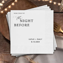 Natten före Anpassningsbarna för repetitionsmiddag Pappersservett